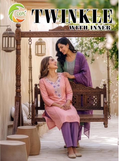 Desi kudi twinkle 3pcs kurtis official wholesaler